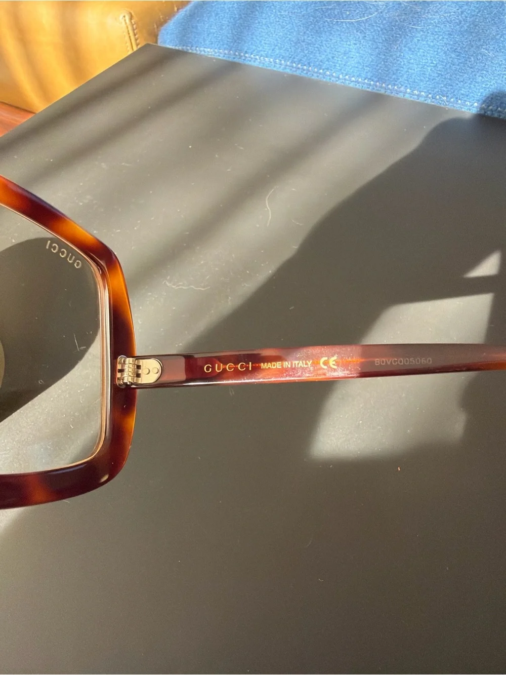 Gucci Oversized Square Tortoise Frame Glasses - GG0625S